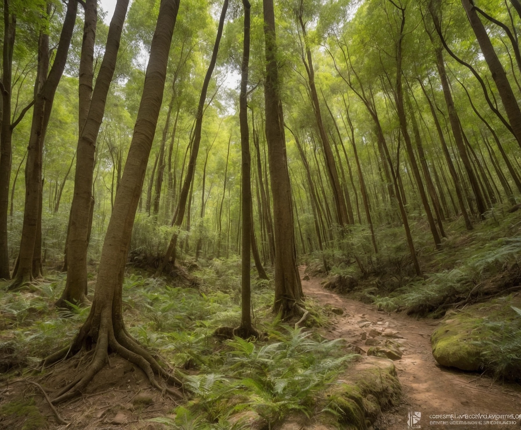 Bosque de Valle Verde durante la restauración